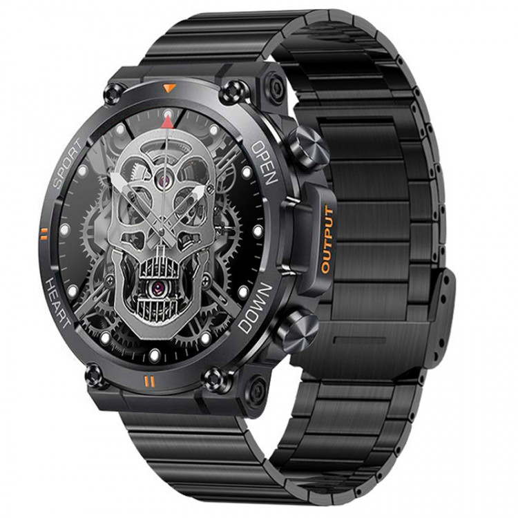 Смарт-годинник протиударний Smart Device 102 black steel  - 