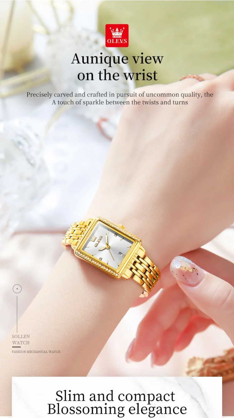 Жіночий годинник OLEVS gold - 