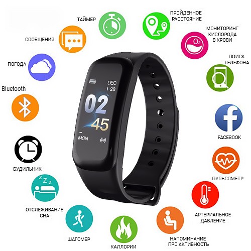 Фітнес-браслет 6 black - 
