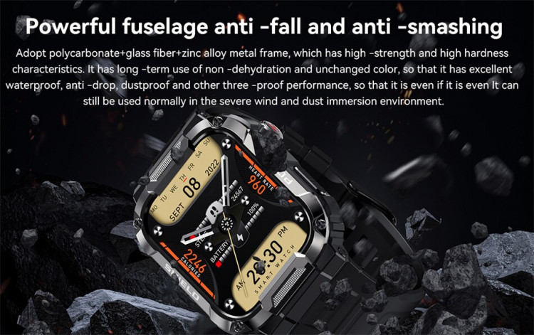 Смарт-годинник протиударний Smart Device 105 Army green - 