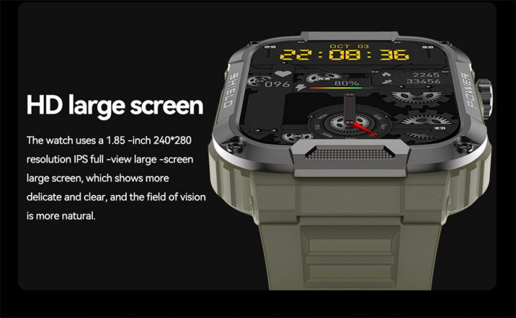 Смарт-годинник протиударний Smart Device 105 Army green - 