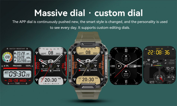 Смарт-годинник протиударний Smart Device 105 Army green - 