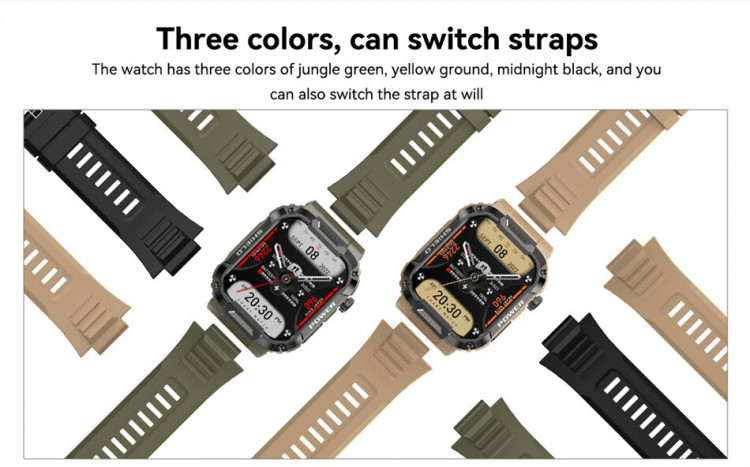 Смарт-годинник протиударний Smart Device 105 Army green - 
