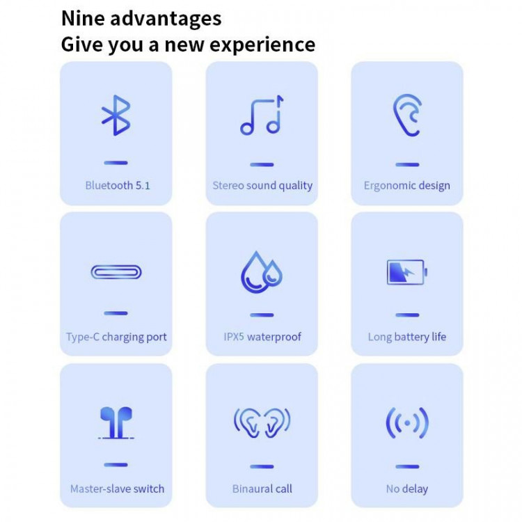 Навушники Bluetooth Air Music 55 black  - 