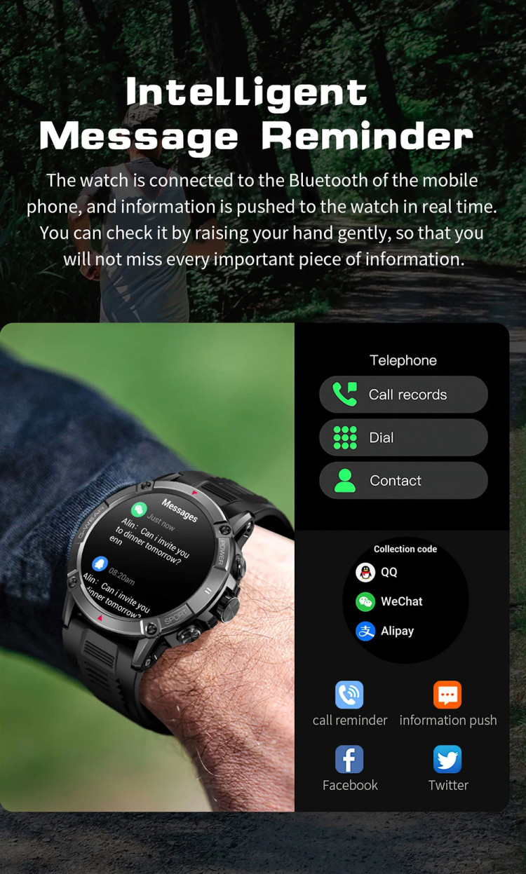Смарт-годинник протиударний Smart Device 15 black - 