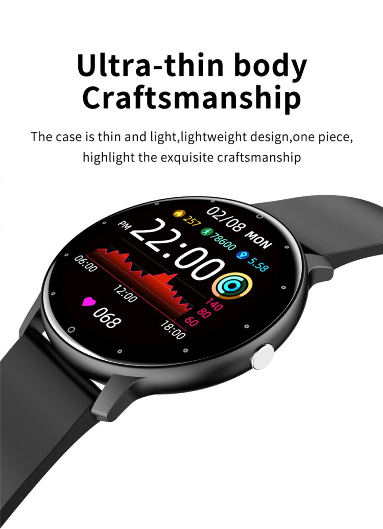 Смарт-годинник Smart Device 80 black steel, 2 ремінці - 