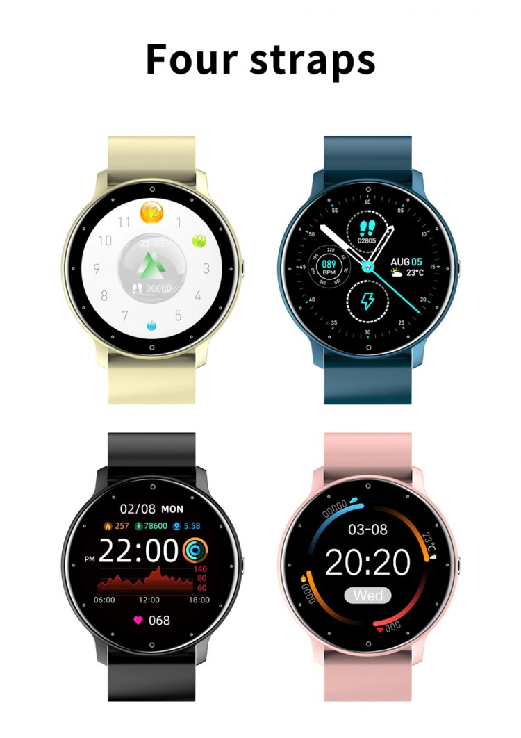 Смарт-годинник Smart Device 80 black steel, 2 ремінці - 