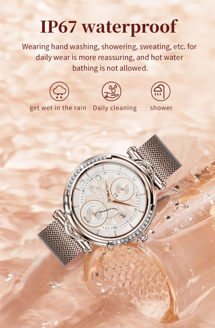 Смарт-годинник Women's Smart Device 11 gold steel  - 