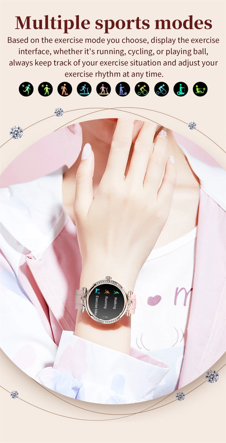 Смарт-годинник Women's Smart Device 11 gold steel  - 