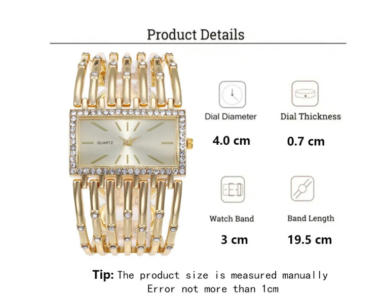 Жіночий годинник №4223 gold - 