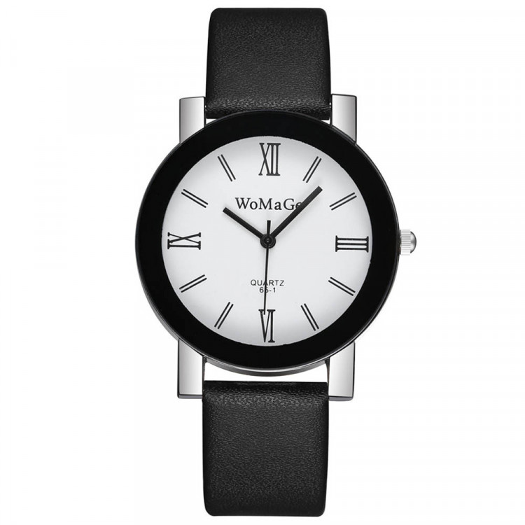Жіночий годинник WoMaGe black+white - 