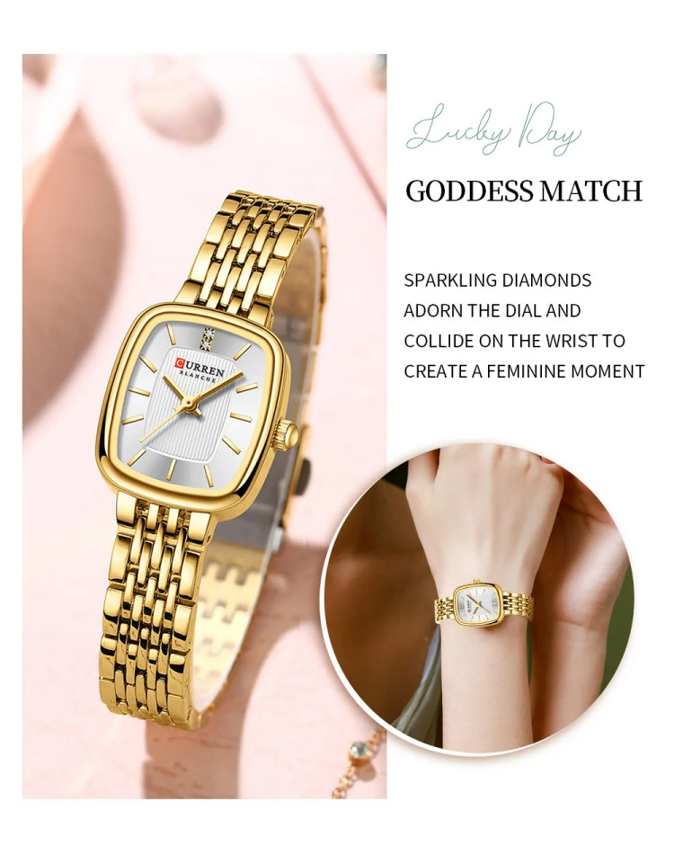 Жіночий годинник CURREN gold - 
