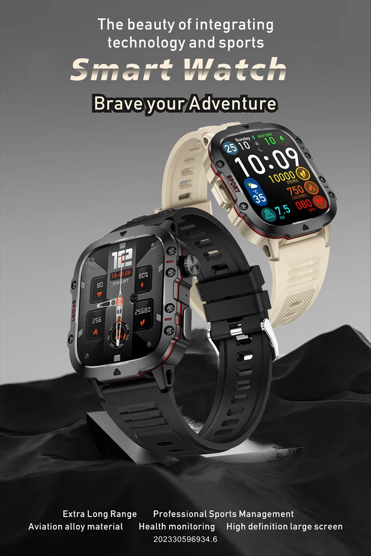 Смарт-годинник протиударний Smart Device 7 black milanese loop - 