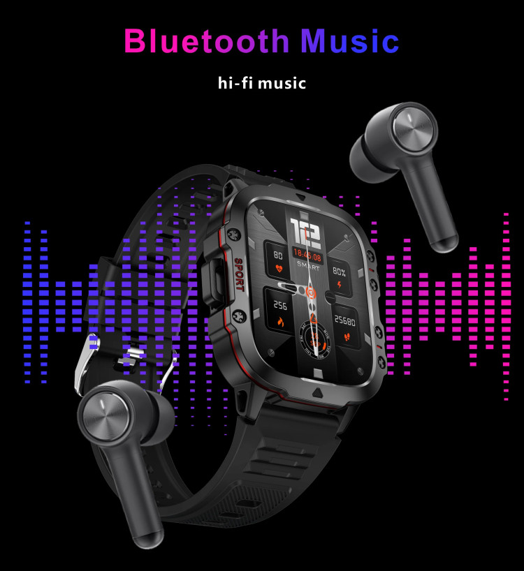 Смарт-годинник протиударний Smart Device 7 black milanese loop - 