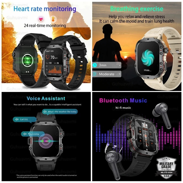 Смарт-годинник протиударний Smart Device 7 black milanese loop - 