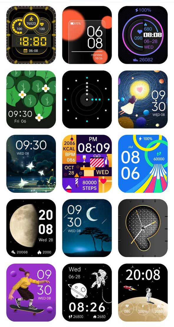 Смарт-годинник протиударний Smart Device 7 black milanese loop - 