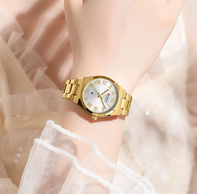 Жіночий годинник CURREN gold+white - 
