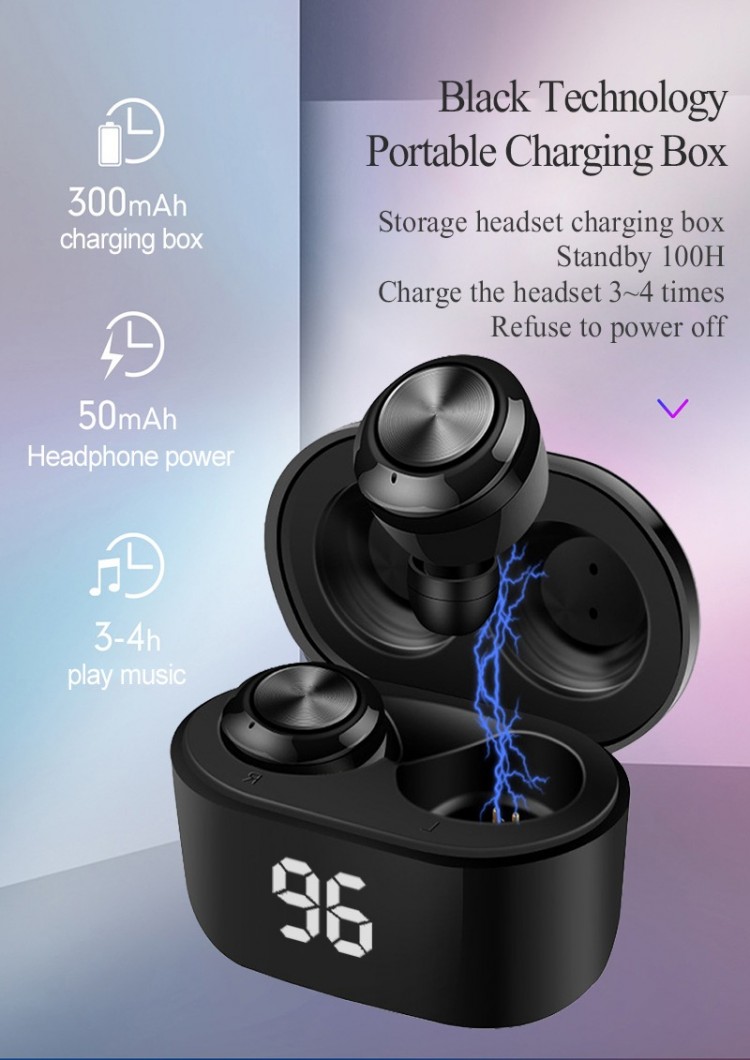 Навушники Bluetooth Air Music 49 Black  - 