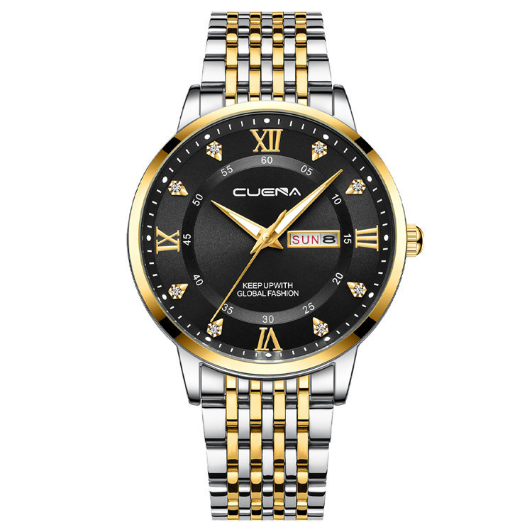 Чоловічий годинник CUENA gold+black - 