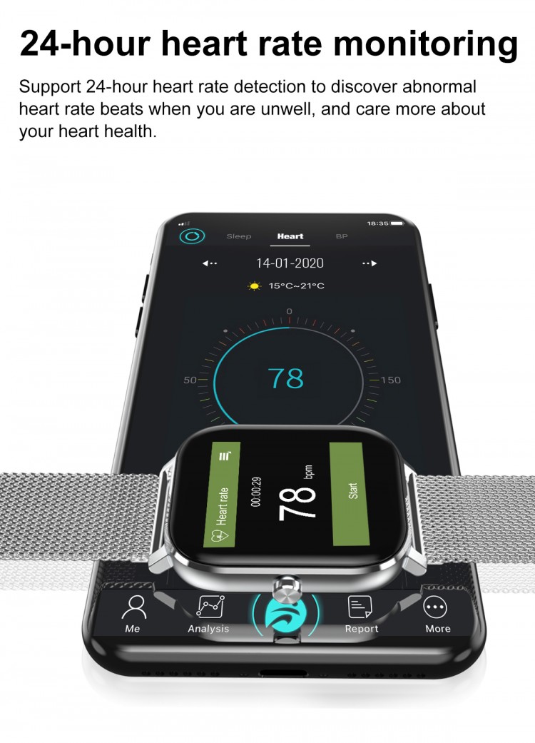 Смарт-годинник Smart Device 56 black steel - 