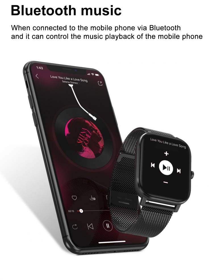 Смарт-годинник Smart Device 56 black steel - 