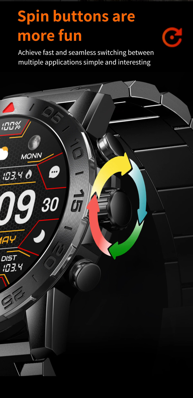 Смарт-годинник протиударний Smart Device 10 black steel - 