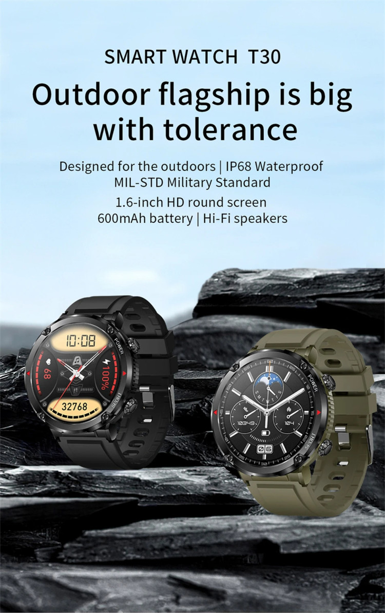 Смарт-годинник протиударний Smart Device 16 black steel - 