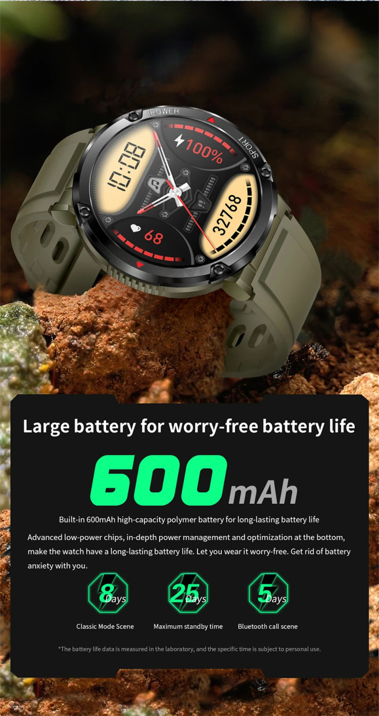 Смарт-годинник протиударний Smart Device 16 black steel - 
