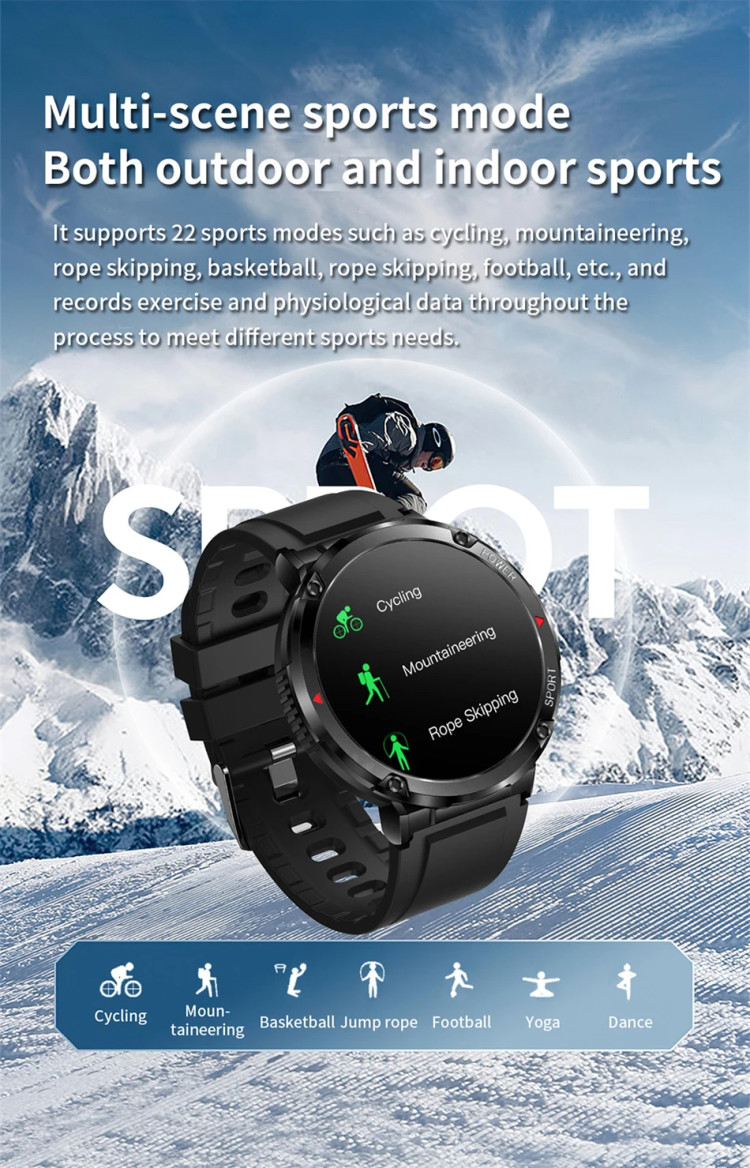 Смарт-годинник протиударний Smart Device 16 black steel - 