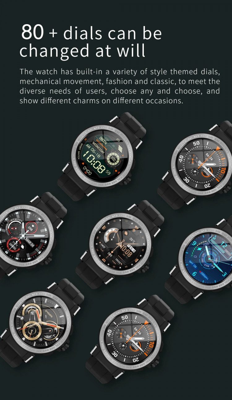 Смарт-годинник Smart Device 82 black+gold - 