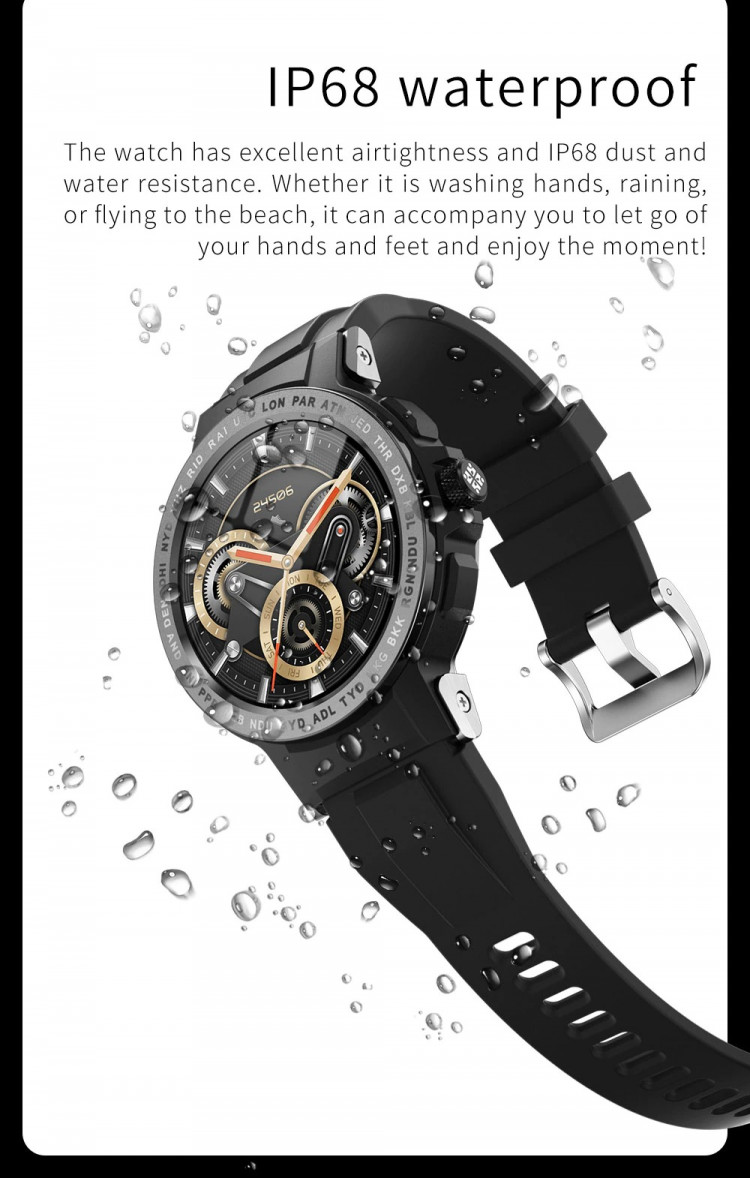 Смарт-годинник Smart Device 82 black+gold - 