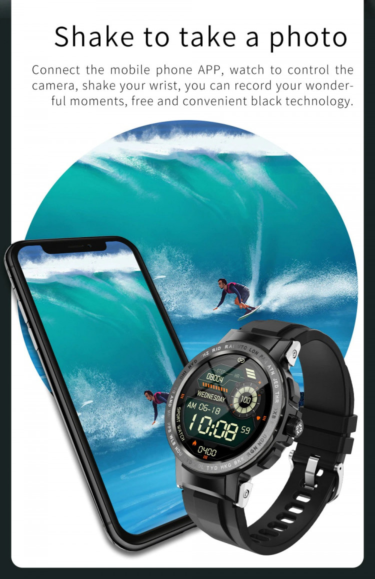 Смарт-годинник Smart Device 82 black+gold - 