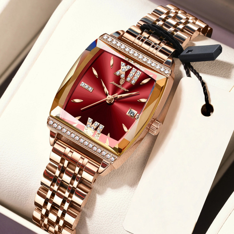 Жіночий годинник Poedagar gold+red