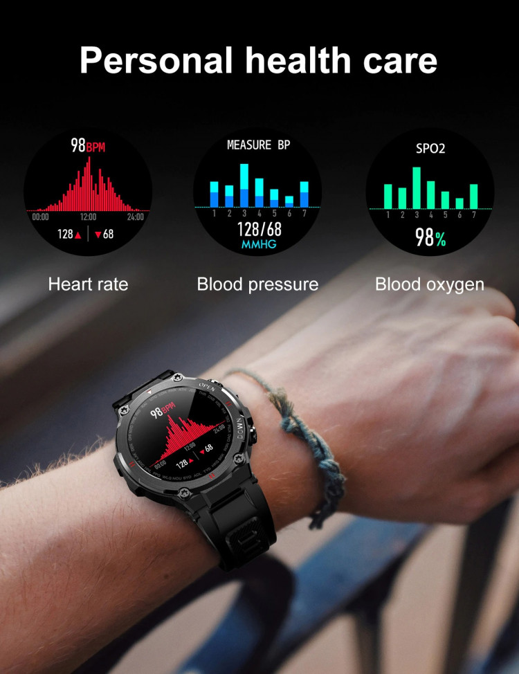 Смарт-годинник протиударний Smart Device 83 gray - 