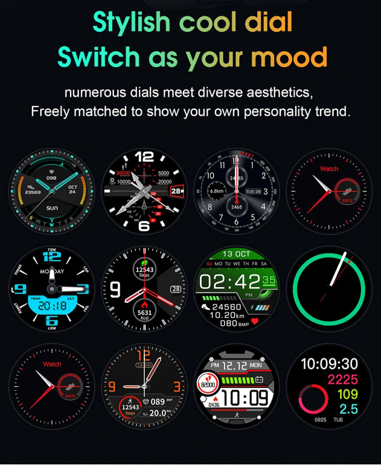 Смарт-годинник Smart Device 71 black steel - 