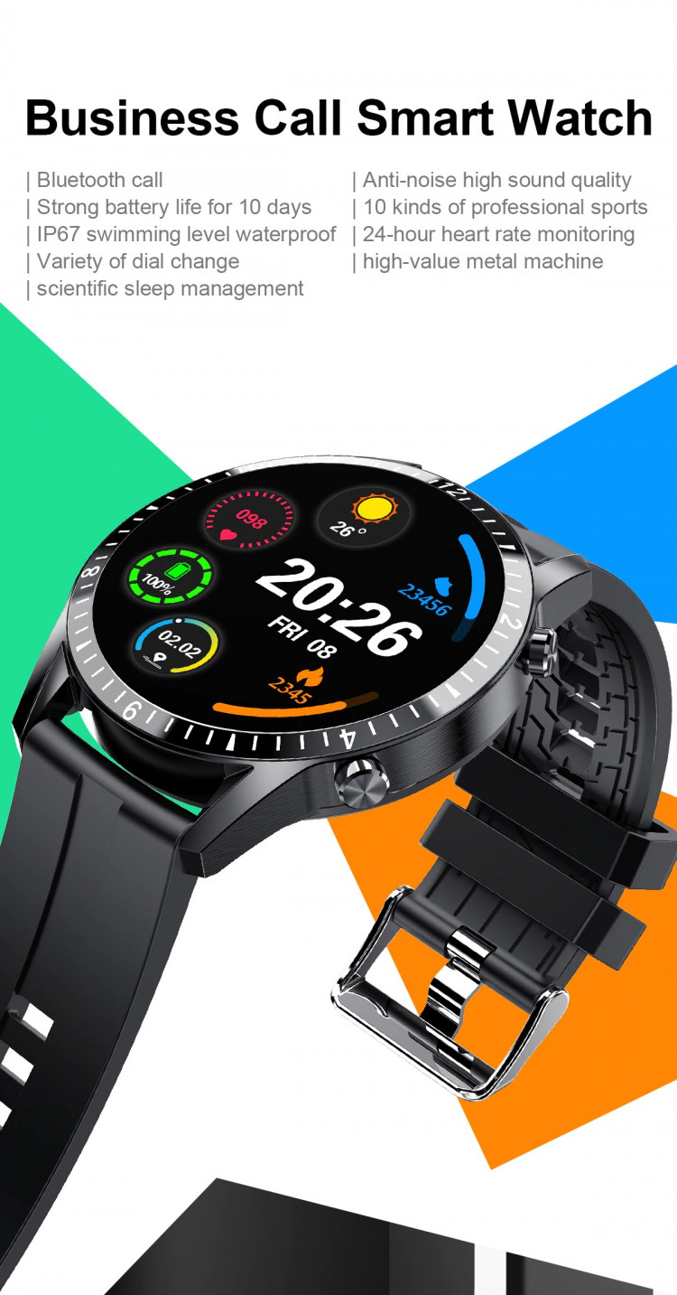 Смарт-годинник Smart Device 71 black steel - 