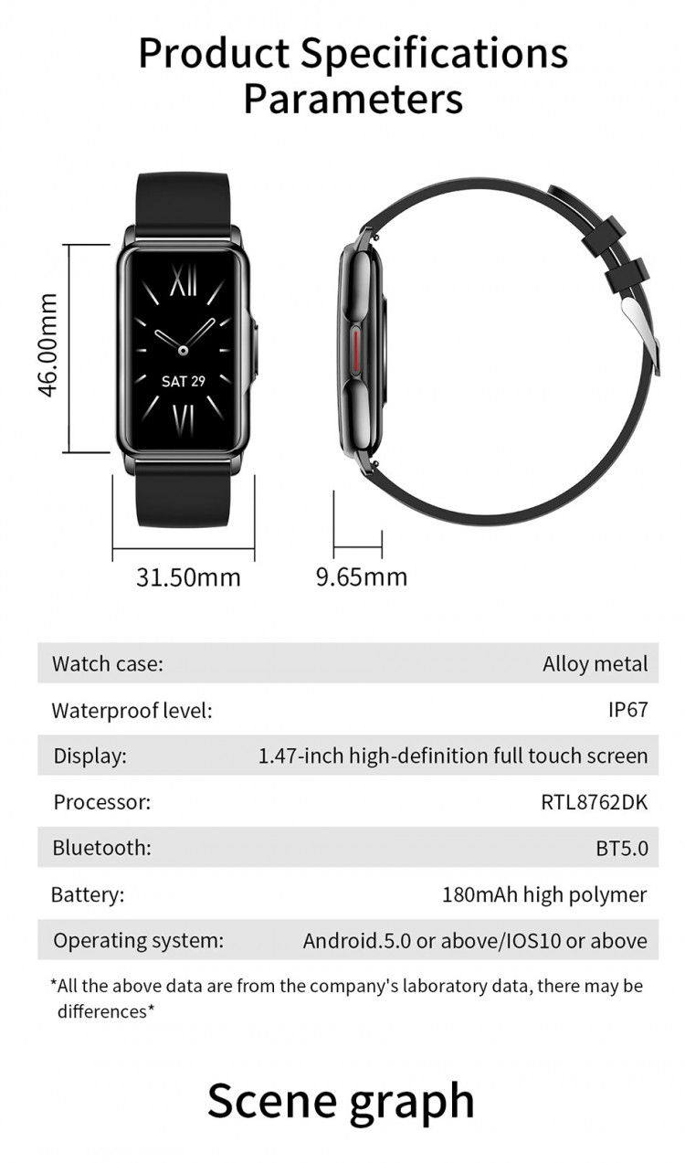 Смарт-годинник Smart Device 109 black steel - 