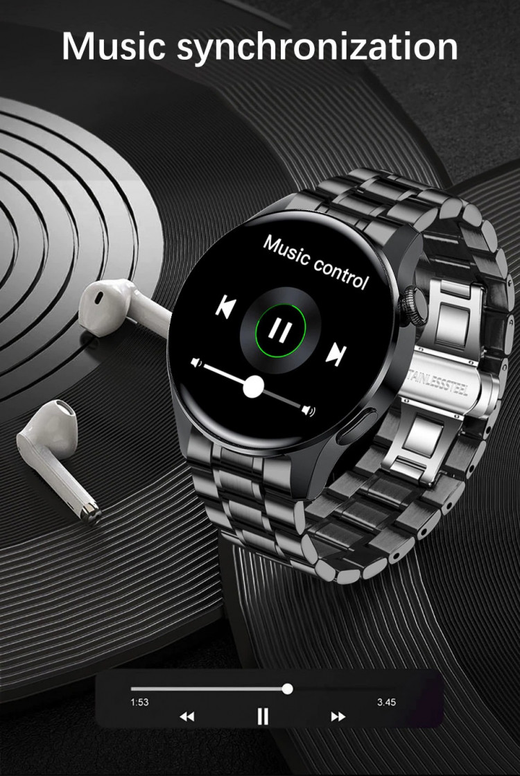 Смарт-годинник Smart Device 85 black silicon - 