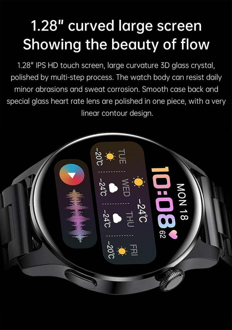Смарт-годинник Smart Device 85 black silicon - 