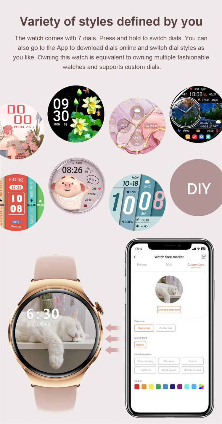 Смарт-годинник Women's Smart Device 12 gold  - 