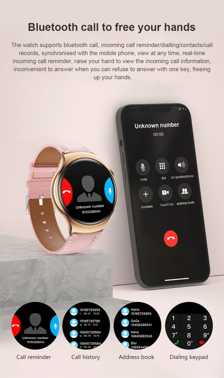 Смарт-годинник Women's Smart Device 12 silver steel  - 
