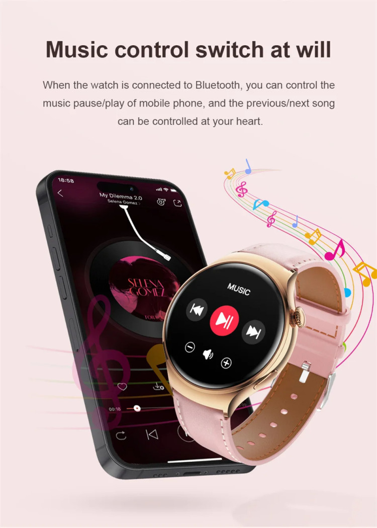Смарт-годинник Women's Smart Device 12 silver steel  - 