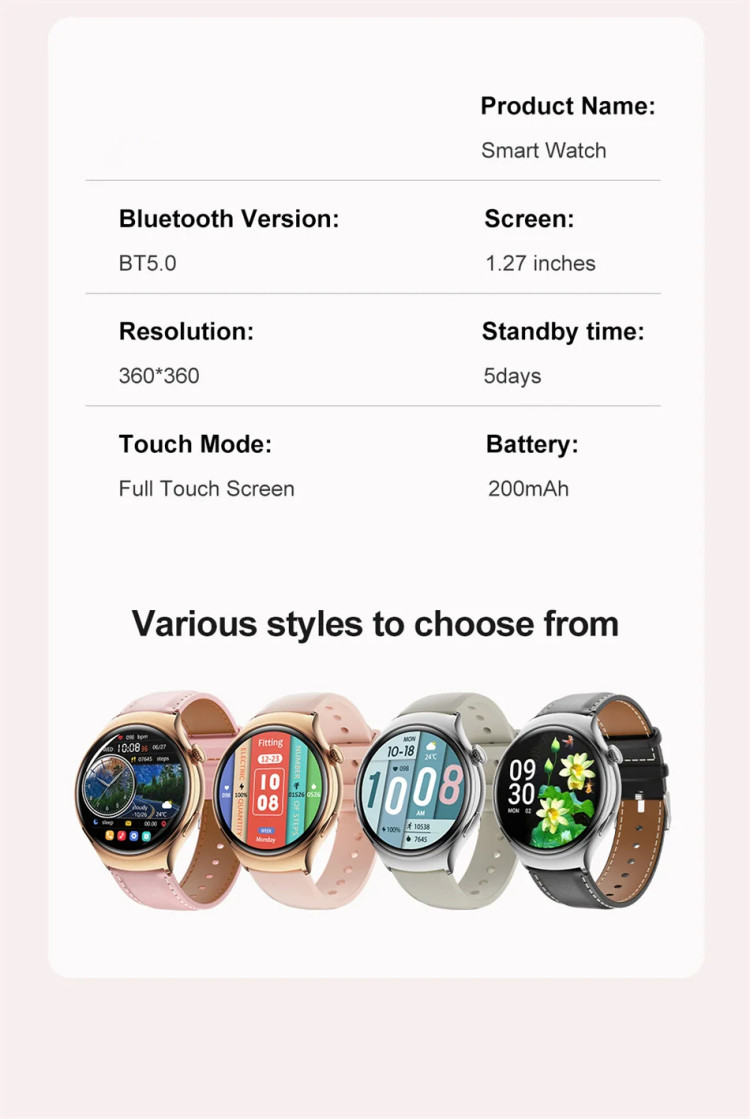 Смарт-годинник Women's Smart Device 12 silver steel  - 