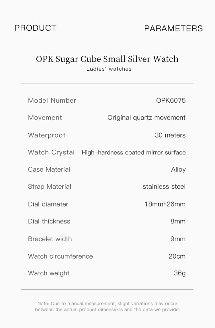 Жіночий годинник OPK silver   - 