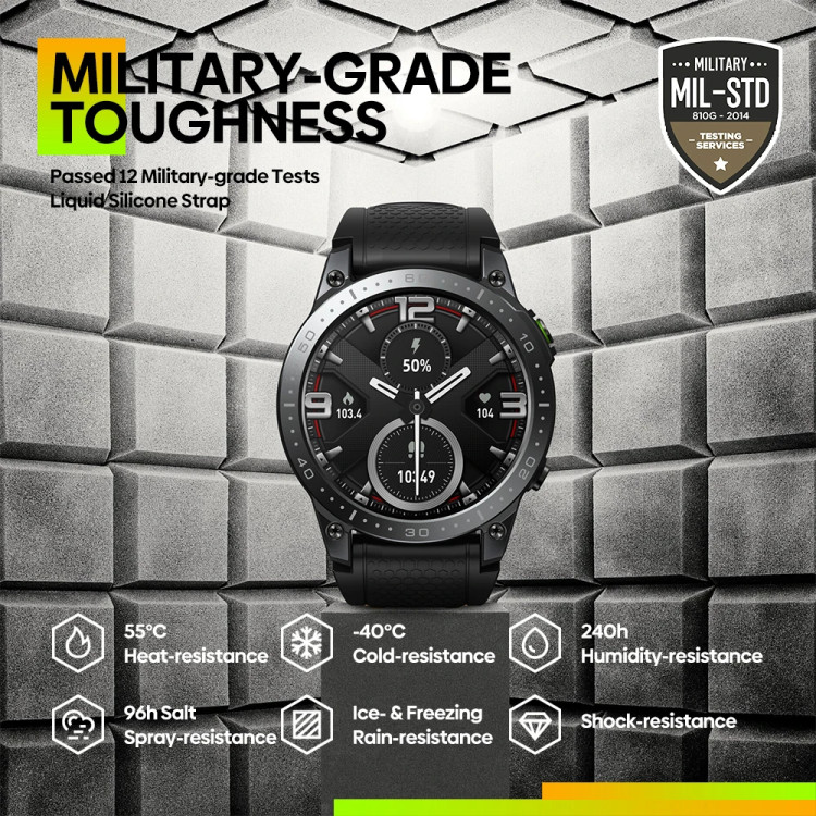 Смарт-годинник протиударний Smart Device 28 black  - 