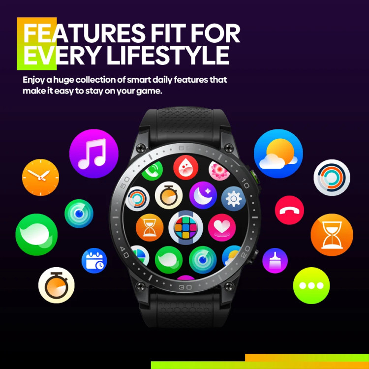 Смарт-годинник протиударний Smart Device 28 black  - 