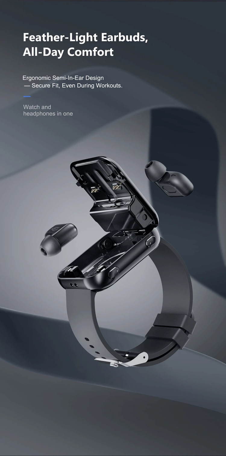 Смарт-годинник з навушниками Smart Device 2в1 - 
